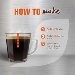Nescafé Azera Americano crema close-up in a cup, delivers barista-style foam and aroma
