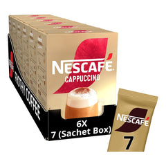 Nescafé frothy cappuccino in a mug showcasing creamy texture and enjoyment