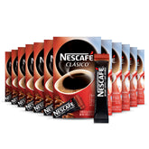 NESCAFÉ Clasico box front view showing branding and dark roast benefits