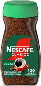 nescafe jar front view showing label and bold decaf flavor benefit
