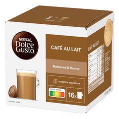 Nescafé Dolce Gusto milk capsule detail showing creamy texture benefit