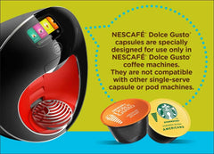 Nescafé Dolce Gusto single black capsule top view for easy machine use
