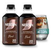 Nescafé bottle front packaging showing bold espresso concentrate branding and convenience