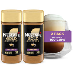 NESCAFÉ Gold jar front view showing label and compact size for convenience