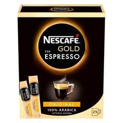 Nescafe Gold stick packet front view showing convenient single-serve freshness