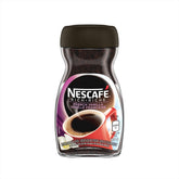 NESCAFÉ jar front view showing label and vanilla aroma, promoting convenience