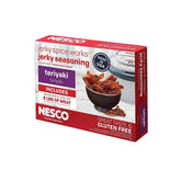 nesco front packaging showing teriyaki jerky kit benefits for homemade jerky