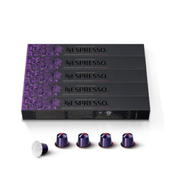 Nespresso Arpeggio Decaffeinato front pack showing pods and branding, clear product benefit