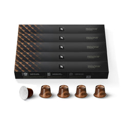 Nespresso Cioccolatino front packaging showing 50-count pack and brand identification for convenience