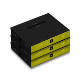 Nespresso Finezzo front packaging showing three 50‑capsule boxes and branding benefit freshness