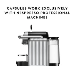 Nespresso Intenso capsule close-up highlighting aluminum finish and freshness preservation