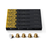 Nespresso Ispirazione Venezia front packaging showing 50 capsules and clear branding benefit: easy restock