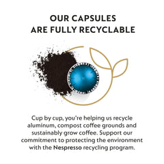 Nespresso Melozio capsule close-up emphasizing smooth roast and balanced taste