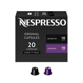 Nespresso front packaging showing Favorites Variety Pack for convenient selection