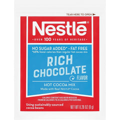 Nestle dispenser box on counter keeping packets organized and reducing clutter