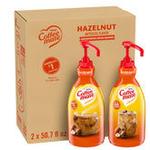 Nestle Coffee mate front packaging shows product and pump, consistent servings