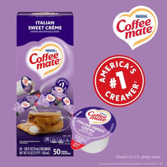 Nestle Coffee mate pouring into coffee for quick creamy flavor