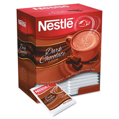 Nestle front packaging showing 50 single-serve packets and rich dark chocolate benefit