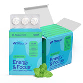 Neuro spearmint front packaging showing 54-count and benefits
