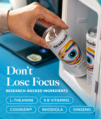 Neutonic close-up label detail highlighting ingredients and easy identification benefit