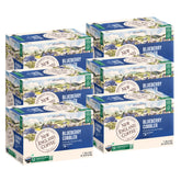 New England Coffee front packaging showing blueberry cobbler pods and benefits