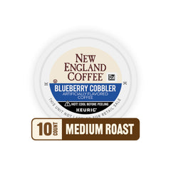 New England Coffee poured over ice showing refreshing iced coffee enjoyment