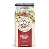New England Coffee front packaging showing 20oz bag and brand benefit consistency
