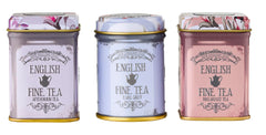 New English Teas Earl Grey tin shown to emphasize bergamot aroma and refreshing lift