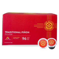 New Mexico Piñon front packaging showing 96-count convenience and freshness