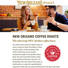 New Orleans Roast being brewed in a pour-over showing clear pecan flavor extraction