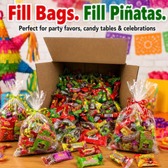New To Town candies pouring from a piñata, perfect for parties