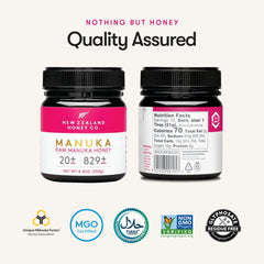 NEW ZEALAND HONEY CO open jar showing thick, fudge-like honey texture and scoopability
