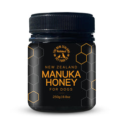 The New Zealand Natural Pet Food Co. front jar showing product label and size benefits