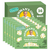 Newman's Own front box and three 3.2 oz bags showing convenient portioning