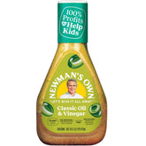 Newman's Own front packaging showing label and 16 oz size for pantry convenience