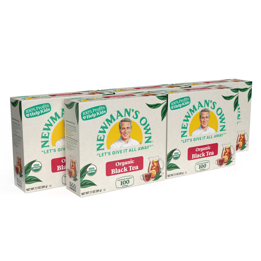 Newman's Own front packaging showing box and branding for pantry-ready supply