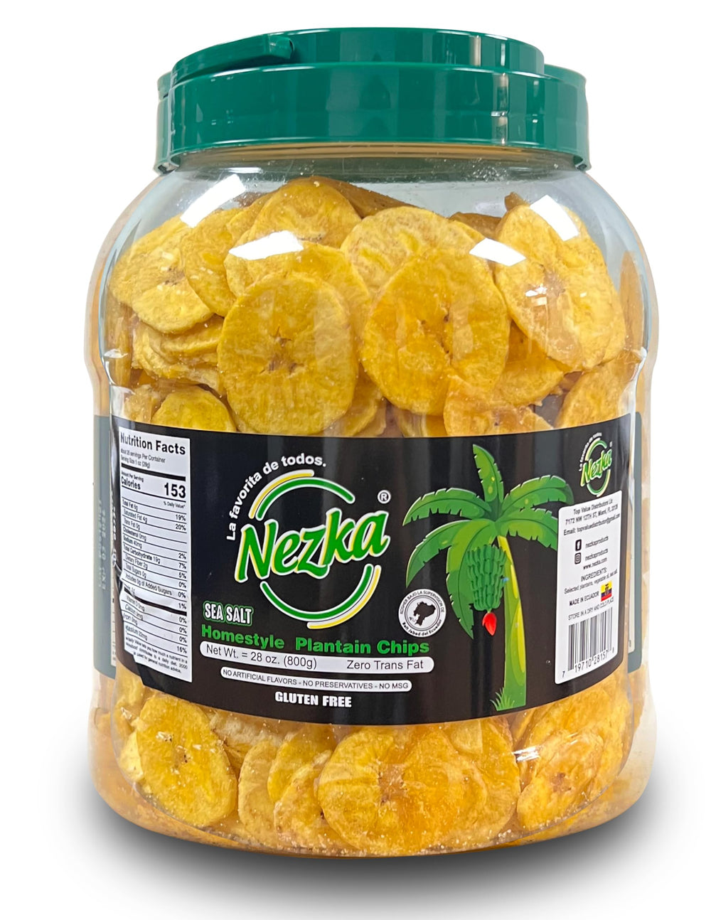 NEZKA front packaging showing 28 oz bag and clean ingredient appeal for pantry convenience