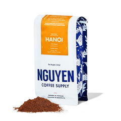 Nguyen Coffee Supply front bag shot showing label and roast benefits