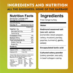 Nick's Sticks ingredients and nutrition label showing clean ingredient benefits