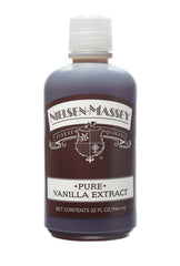 Nielsen-Massey 32 oz front label showing premium vanilla extract benefit