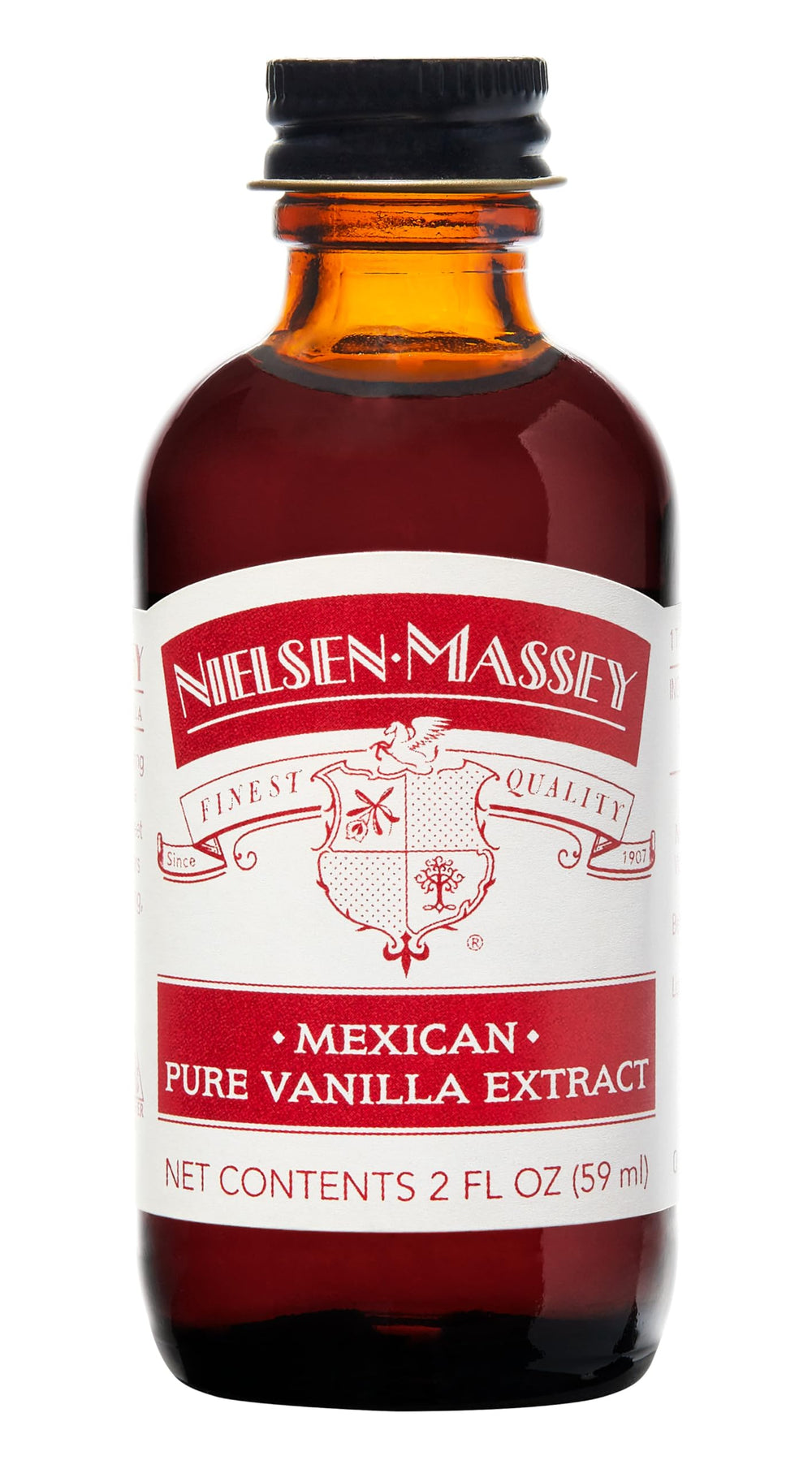 Nielsen-Massey front bottle view showing premium packaging and bold flavor