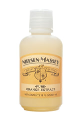 Nielsen-Massey bottle front label showing product name and size, clear identification benefit
