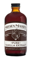 Nielsen-Massey front bottle showing label and premium packaging for accurate selection