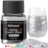 NiHome front packaging showing metallic luster dust for bakery sparkle