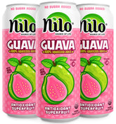 NILO front can showing label and bright pink guava color, attractively packaged