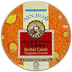 NIN JIOM mint tin open with lozenges showing portability benefit