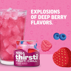 Ninja berry drop dissolving in water showing quick flavor infusion