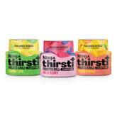 Ninja Thirsti front packaging showing variety pack and bold fruit art for convenience
