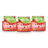 Ninja Thirsti front packaging showing three Strawberry Kiwi drops for easy storage and savings