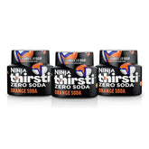 Ninja Thirsti front packaging showing orange soda flavor and zero calories benefit